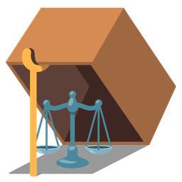 balance scale and mouse trap