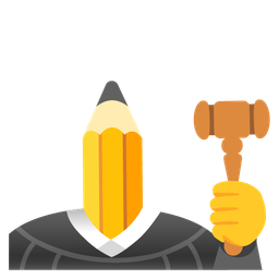 balance scale and pencil