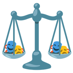 balance scale and performing arts