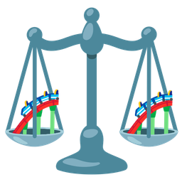 balance scale and roller coaster