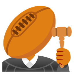 balance scale and rugby football