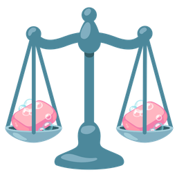 balance scale and soap