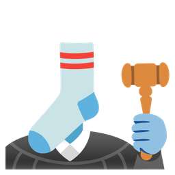 balance scale and socks