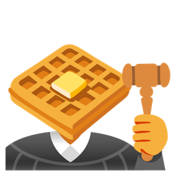 balance scale and waffle