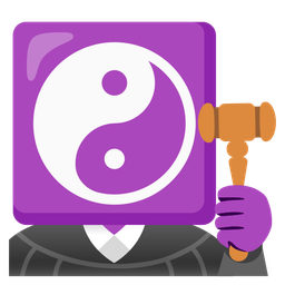 balance scale and yin yang