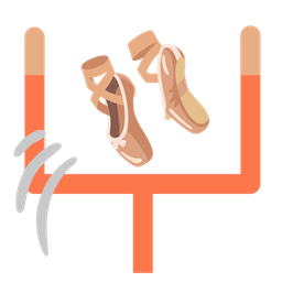 ballet shoes and american football