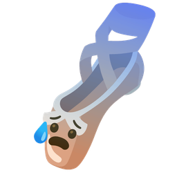 ballet shoes and anxious face with sweat