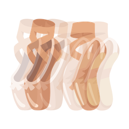 ballet shoes and beating heart