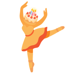 ballet shoes and birthday cake