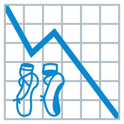 ballet shoes and chart decreasing