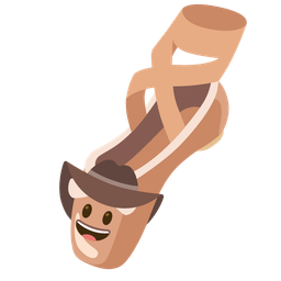 ballet shoes and cowboy hat face