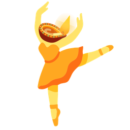 ballet shoes and diya lamp