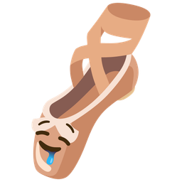 ballet shoes and drooling face