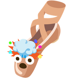 ballet shoes and exploding head