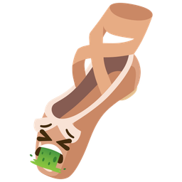 ballet shoes and face vomiting