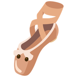 ballet shoes and face without mouth