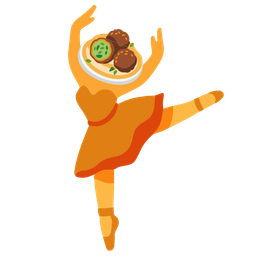 ballet shoes and falafel