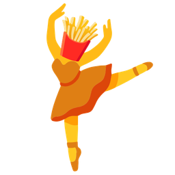 ballet shoes and french fries