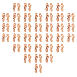 ballet shoes and heart suit