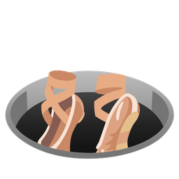 ballet shoes and hole
