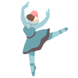 ballet shoes and ice cream