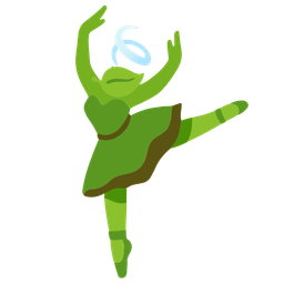 ballet shoes and leaf fluttering in wind