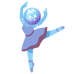 ballet shoes and mirror ball