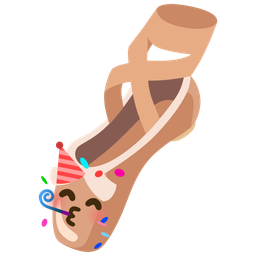 ballet shoes and partying face