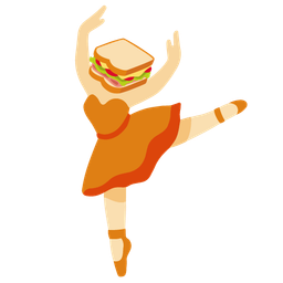 ballet shoes and sandwich