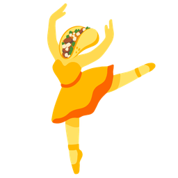 ballet shoes and taco