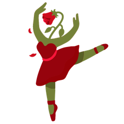 ballet shoes and wilted flower