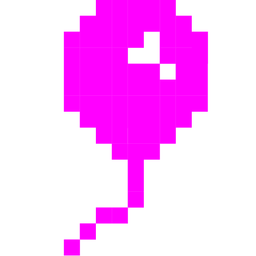 balloon and alien monster