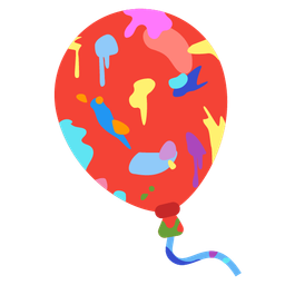 balloon and artist palette