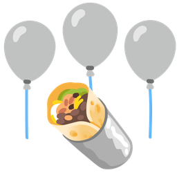 balloon and burrito