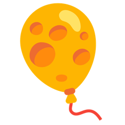 balloon and cheese wedge