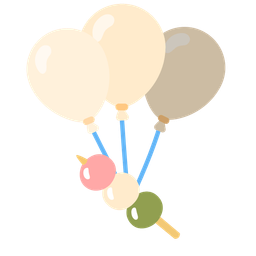 balloon and dango