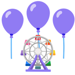 balloon and ferris wheel