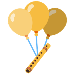 balloon and flute