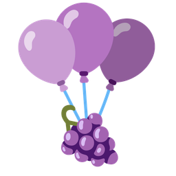 balloon and grapes