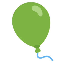 balloon and green heart