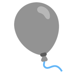 balloon and grey heart
