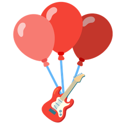balloon and guitar