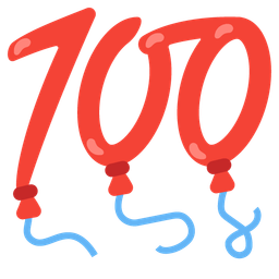 balloon and hundred points