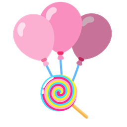 balloon and lollipop