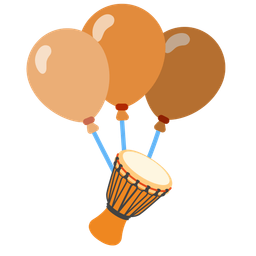 balloon and long drum