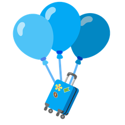balloon and luggage