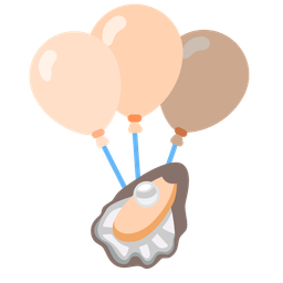 balloon and oyster