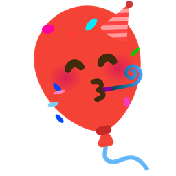 balloon and partying face