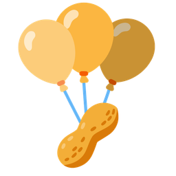 balloon and peanuts