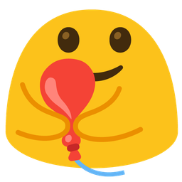 balloon and people hugging